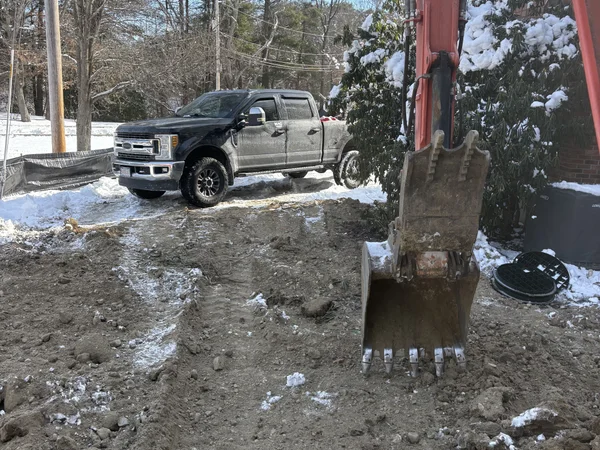 Heavy equipment and machinery operated by MAC Excavation & Landscape in South Shore MA