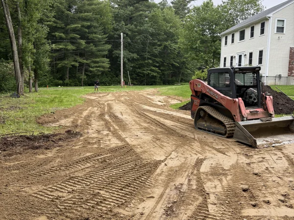 Professional site preparation and grading by MAC Excavation & Landscape in South Shore MA