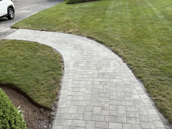 Professional walkway design and installation by MAC Excavation & Landscape in South Shore MA