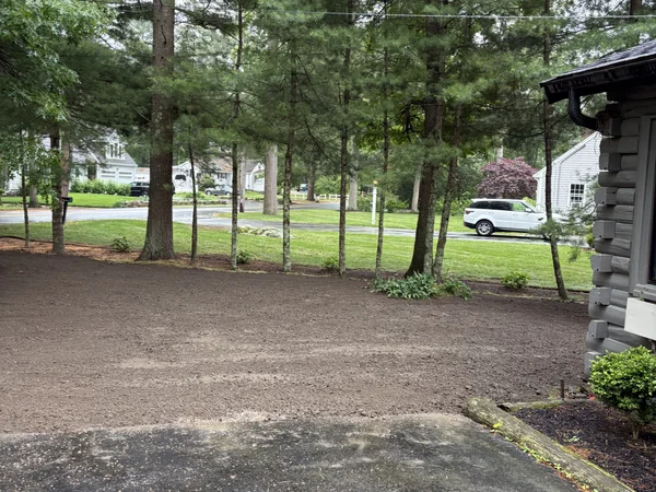 Yard improvement project by MAC Excavation & Landscape in South Shore MA